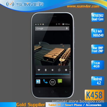 Mtk6582 4.3inch 960*540 Smart Phone with Quad Core Android